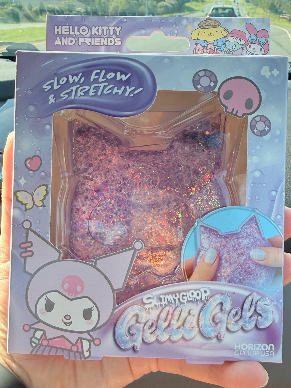 Purple Glitter Gelli Gels Sensory Putty